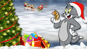 Tom And Jerry Christmas Wallpaper