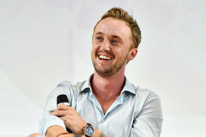 Tom Felton At Press Con Hd Wallpaper