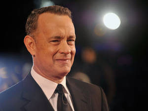 Tom Hanks Black Satin Tie Wallpaper