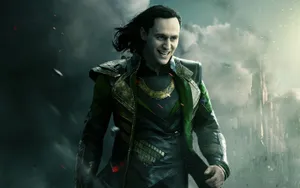 Tom Hiddleston As The Loki From Marvel Wallpaper