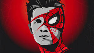 Tom Holland Spider-man Vector Wallpaper