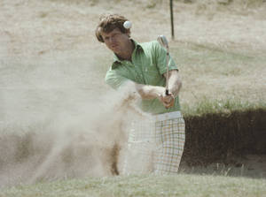 Tom Watson Hitting Sand Wallpaper