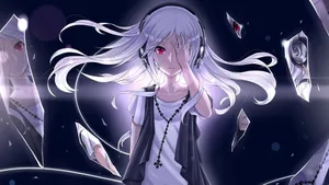 Tomboy Girl Covering Eye Wallpaper