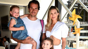 Tommy Haas With Family Wallpaper