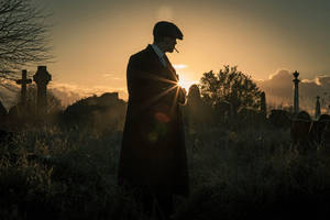 Tommy In Cemetery Peaky Blinders 8k Wallpaper