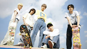 Tomorrow X Together Skater Boys Wallpaper