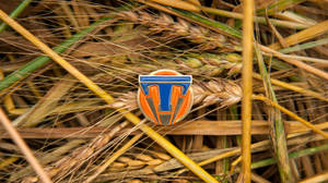 Tomorrowland Movie Emblem On Haystack Wallpaper