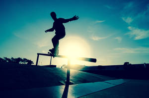 Tony Hawk Skater 3 Railing Silhouette Wallpaper