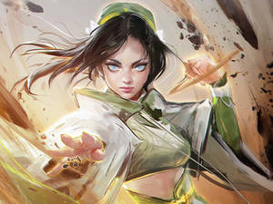 Toph Beifong Of Earth Element Wallpaper