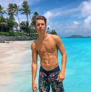 Topless Ben Azelart Wallpaper