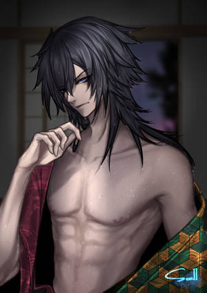 Topless Giyu Tomioka Wallpaper