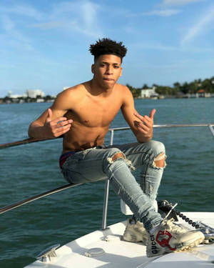 Topless Nle Choppa Photo Shot Wallpaper