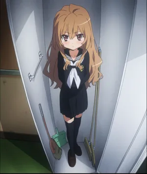 Toradora Taiga Aisaka In Closet Wallpaper
