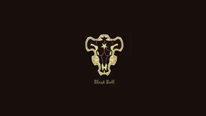 Toros Negros Logo In Solid Black Wallpaper