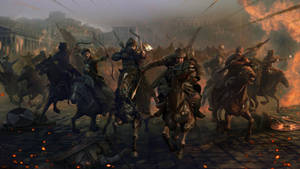 Total War Mongolians Cavalry Charge Wallpaper