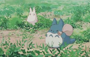 Totoro Cute Retro Anime Aesthetic Wallpaper