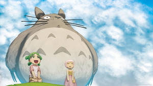 Totoro Kids Blue Sky Wallpaper