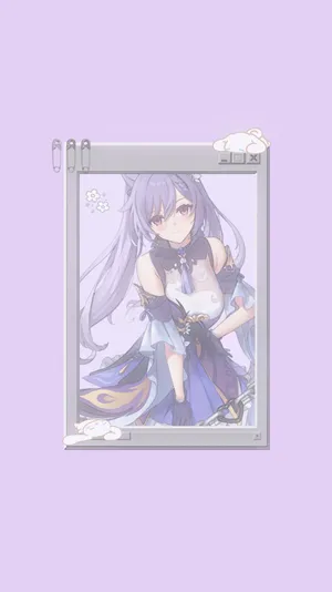 Touched By Keqing's Sword Wallpaper