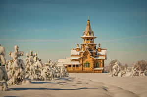 Tourists In Russia Enjoying The Beauty Of The City Wallpaper