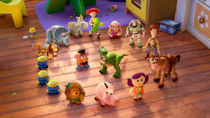 Toy Story 3 In A Circle Wallpaper