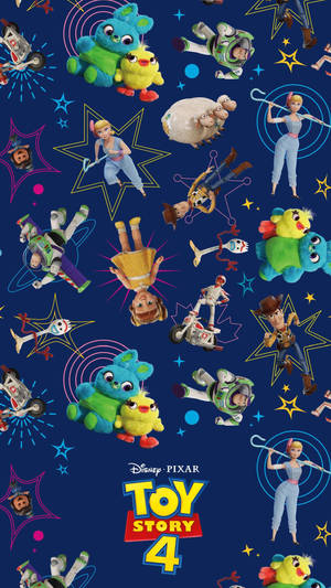 Toy Story 4 Pattern Wallpaper
