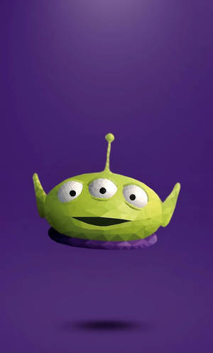 Toy Story Alien Pixelated Head Wallpaper