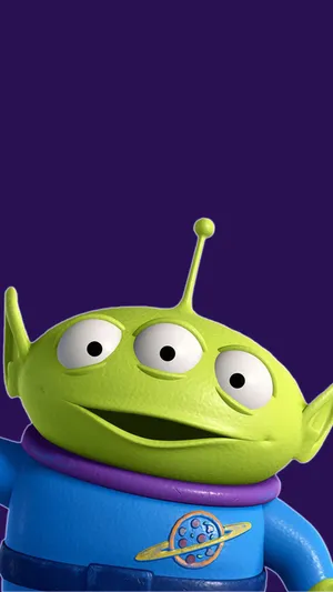 Toy Story Alien Purple Poster Wallpaper