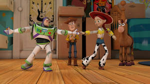 Toy Story Bullseye Watching Wallpaper