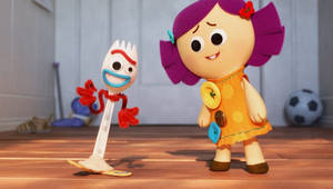 Toy Story Forky And Dolly Wallpaper