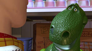 Toy Story Rex Wondering Wallpaper