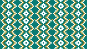 Traditional African Print Pattern Wallpaper