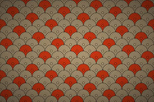 Traditional Japanese Fan Pattern Wallpaper