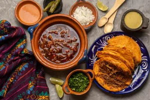 Traditional Mexican Birria Tacos Setup Wallpaper