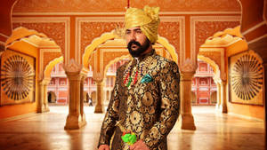 Traditional Rajputana Pagri Style In Full Glory Wallpaper