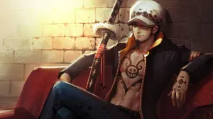 Trafalgar Law Anime Painting Wallpaper