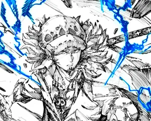 Trafalgar Law One Piece Pen Fanart Wallpaper