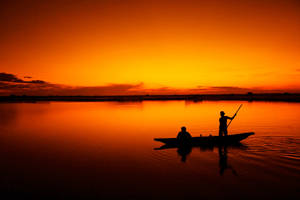 Tranquil Scene At Tam Giang Lagoon, Vietnam Wallpaper