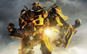 Transformers Bumblebee With Clenched Fists Wallpaper