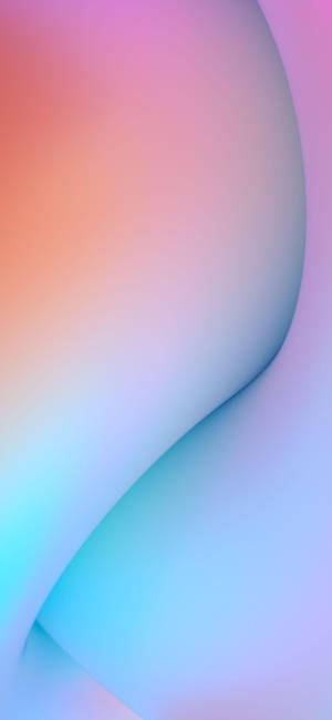 Translucent Blue Curve Line Ios 12 Wallpaper