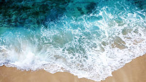 Transparent Beach Waves Wallpaper