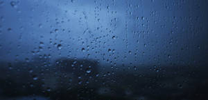 Transparent Rain Droplets Wallpaper