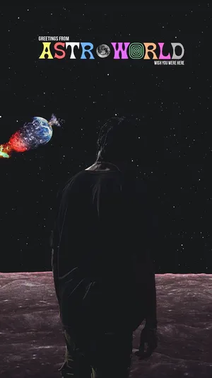 Travis Scott Aesthetic Concert Tour Poster Wallpaper