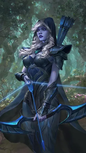 Traxex Drow Ranger Dota 2 Iphone Wallpaper