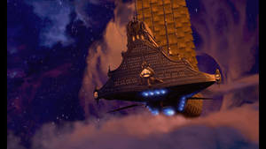 Treasure Planet R.l.s. Legacy Blasting Off Wallpaper