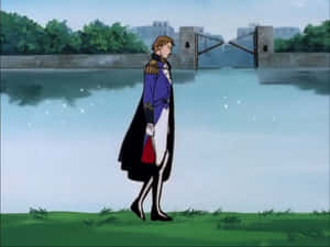 Treize Khushrenada Riverside Contemplation Wallpaper