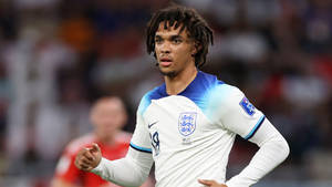 Trent Alexander-arnold In England Blue Jersey Wallpaper