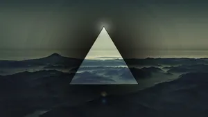 Triangle Mountains Polyscape Art Wallpaper