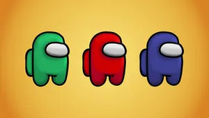 Trio Among Us Character Wallpaper