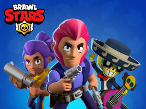Trio Brawlers From Brawl Stars Wallpaper