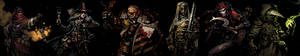 Triple Monitor Characters Wallpaper